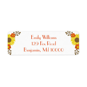 Classy and Rustic Return Address Label