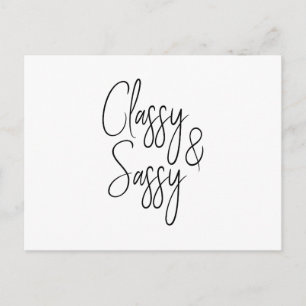Classy and Sassy Postcard