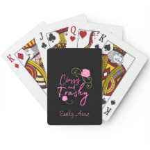 Classy and Trashy Pink Rose Personalised