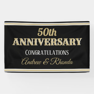 Classy Anniversary custom Banner