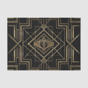 Classy Art Deco Gatsby 1920's Design Tissue Paper