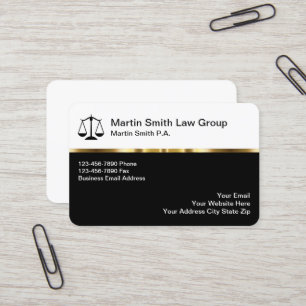 Classy Attorney Office Business Cards