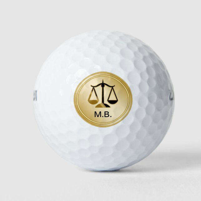 Classy Attorney Theme Golf Balls (Front)