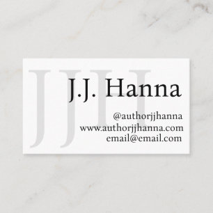 Classy Author Business Card