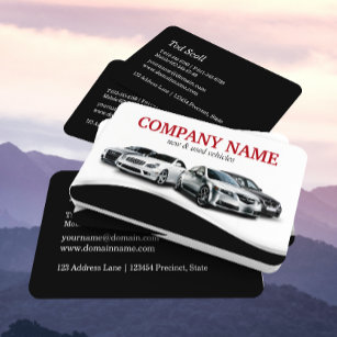 Classy Auto Sales Car Dealer Dealership Business Card