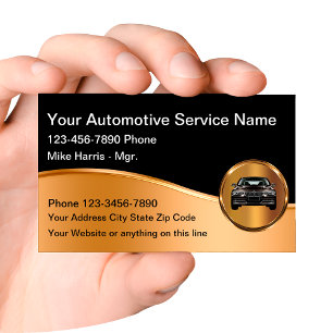 Classy Automotive Business Design Business Card