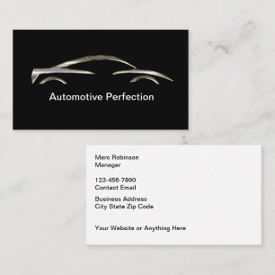 Classy Automotive Cool Car Repair Business Card