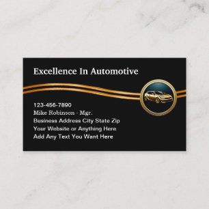 Classy Automotive Services Business Cards
