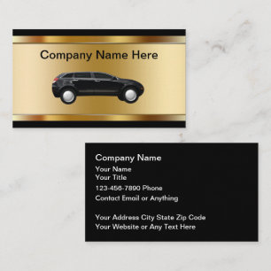 Classy Automotive Theme Business Cards