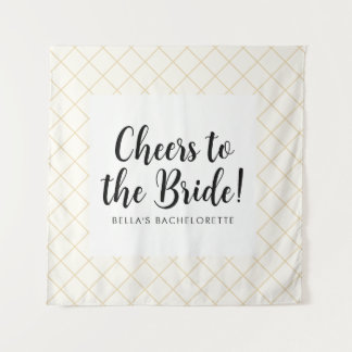 Classy Bachelorette Party Backdrop Tapestry