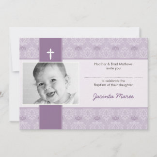 CLASSY BAPTISM INVITES :: pretty 5L