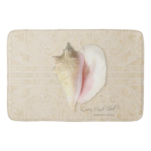 Classy Beach Ocean Seashore Coastal Home Decor Art Bath Mat (Front)