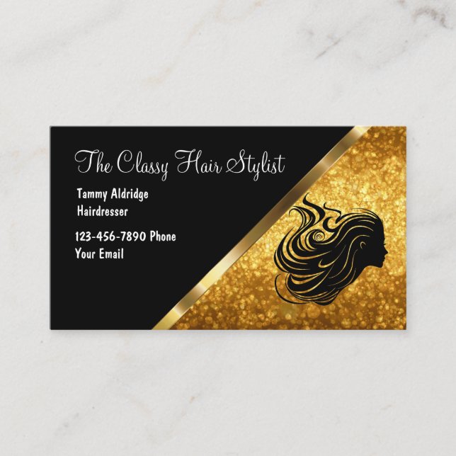 Classy Beauty Business z$m Card (Front)