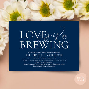 Classy Beer Party Bridal Shower, Love is brewing Invitation