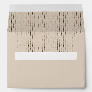 Classy Beige Ornate Return Address Envelo Envelope