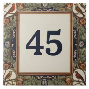 Classy Bird Custom House Number Plate Sign Plaque Ceramic Tile