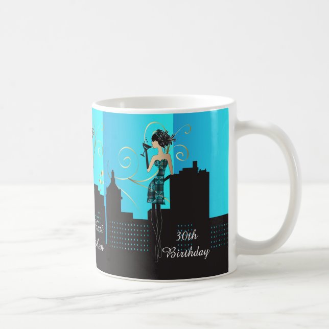 Classy Birthday or Bachelorette Diva Girl Coffee Mug (Right)