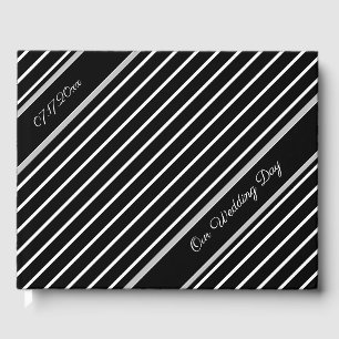 Classy Black and White Guest Book