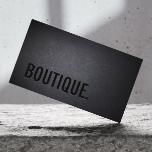 Classy Black Out Boutique Business Card