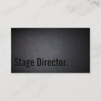 Classy Black Out Stage Director Minimalist