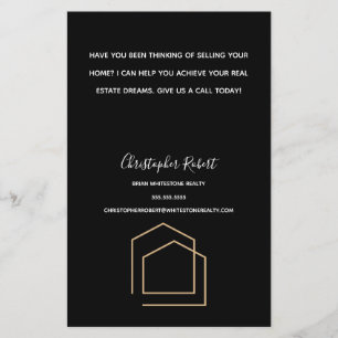 Classy Black Real Estate Flyer
