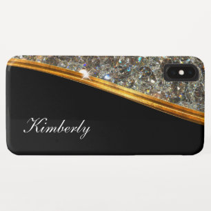 Classy Bling Monogram Ladies Design iPhone XS Max Case