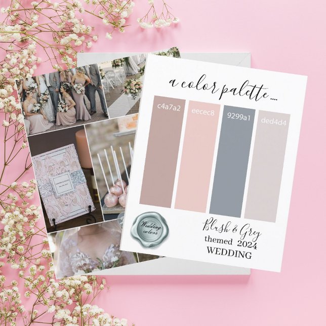Classy Blush Grey Wedding colours PalettPaper Shee (Creator Uploaded)