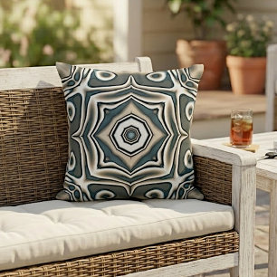 Classy Bohemian Retro Abstract Tribal Art Pattern Cushion