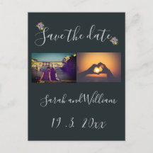 Classy Boho Chic Floral Navy Themed Wedding