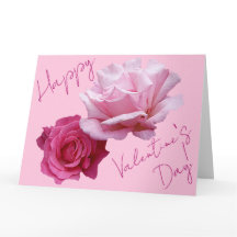 Classy boho floral pink rose Valentine love trendy