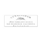 Classy Botanical Branch Family Name Return Address