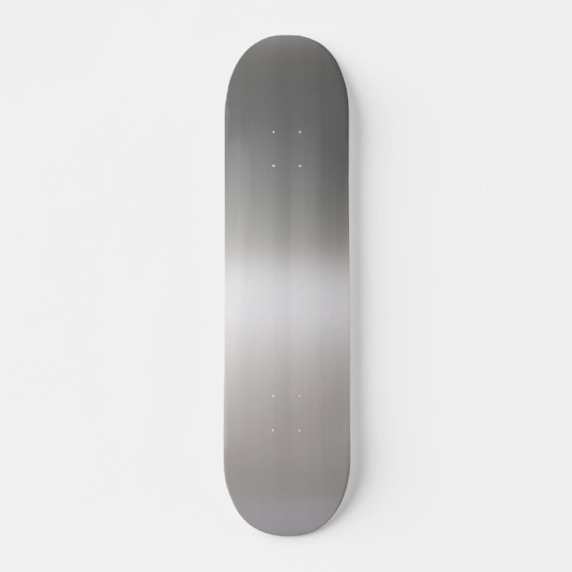 Classy Brushed Aluminium Skateboard (Front)