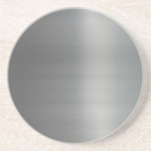 Classy Brushed Metal Textured Coaster