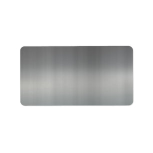Classy Brushed Metal Textured Label