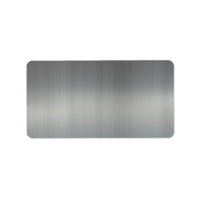 Classy Brushed Metal Textured Label (Front)