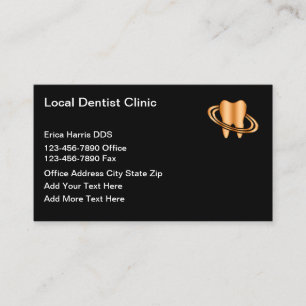 Classy Budget Dentist Appointment Business Cards