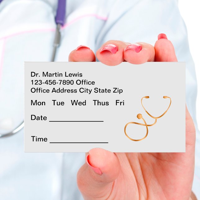 Classy Budget Medical Appointment Business Cards (Creator Uploaded)