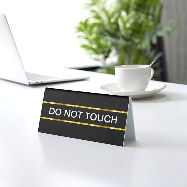 Classy Bulk Do Not Touch Tent Style Desk Signs (Creator Uploaded)