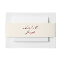 Classy Burgundy Cream Old Money Fancy Wedding