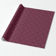 Classy Burgundy Modern Floral Damask 