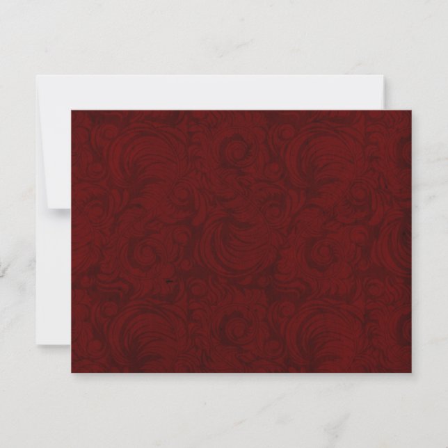 Classy Burgundy RSVP CARDS (Front)