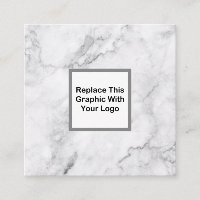 Classy Business Logo Design Square Business Card (Front)