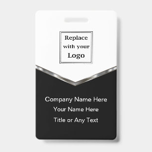 Classy Business Staff Name ID or Event Badges Badge