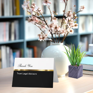 Classy Business Thank You Card