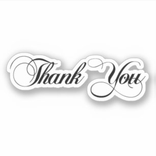 Classy Business Thank You Decal Stickers