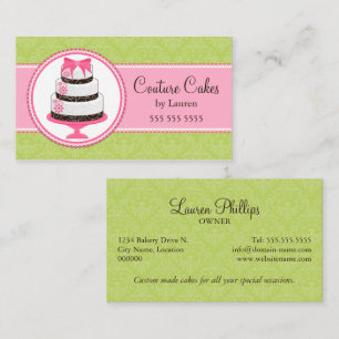 Classy Cake Bakery Business Card