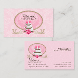 Classy Cake Bakery Business Card