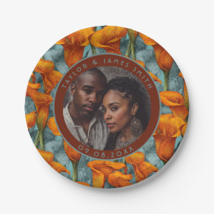Classy Calle Lilies Plates For Wedding Shower Part