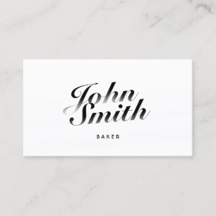 Classy Calligraphic Baker Business Card