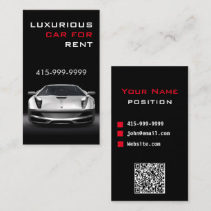 Classy Car Service Or Uber Driver Business Card